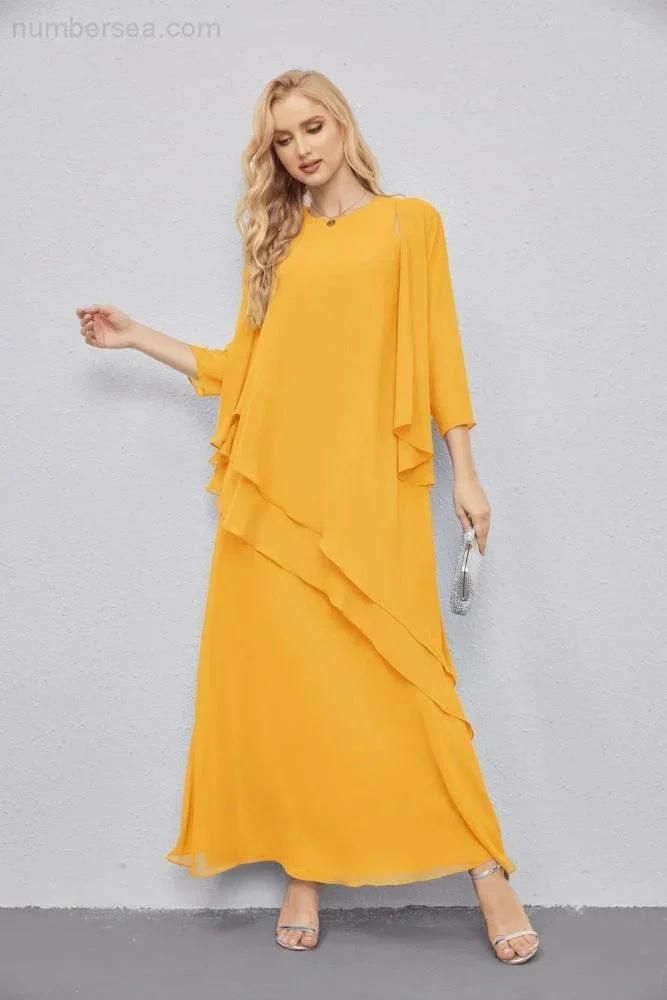 Mother of Bride Dresses with Open Front Lightweight Cardigan Formal Prom Gown 28081 by numbersea