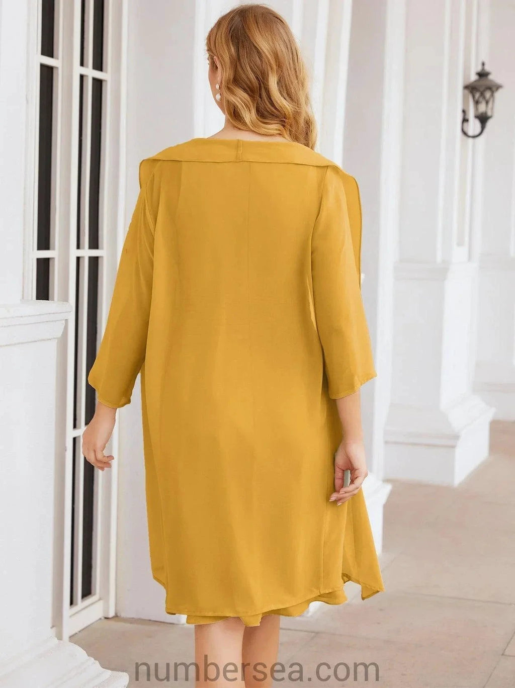 Sunnderly Mother of The Bride Dresses Prom Dress Casual Pleated Dress SY28065 by numbersea