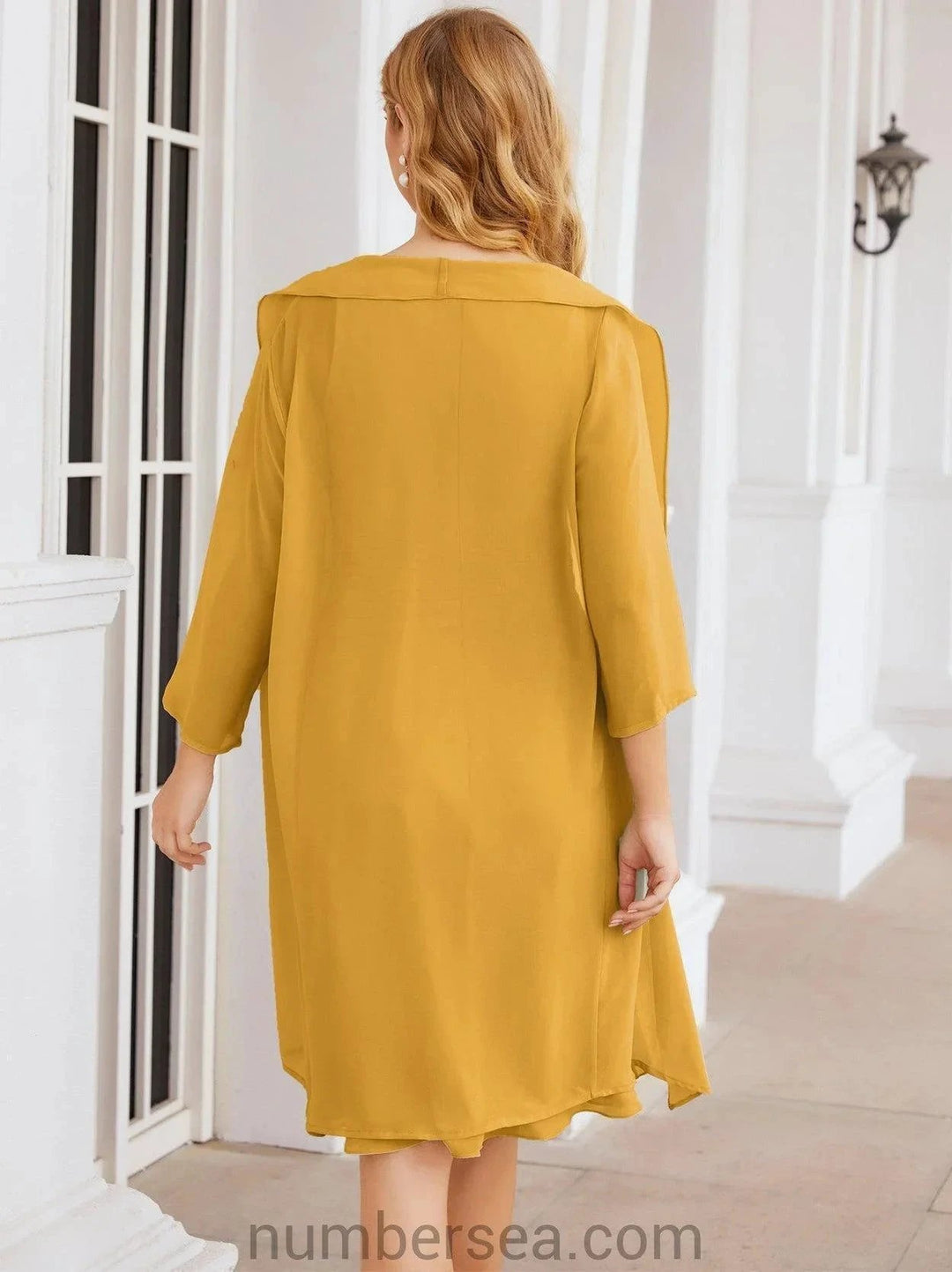 Sunnderly Mother of The Bride Dresses Prom Dress Casual Pleated Dress SY28065 by numbersea