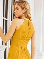 Numbersea Keyhole Bridesmaid Dresses Sleeveless Formal Evening Party Prom Gowns 28043 by numbersea