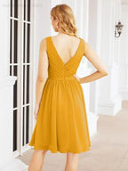 Numbersea Homecoming Dresses Knee Length Skirt V Back 28062 by numbersea