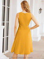 Sunnderly Mother of The Bride Dresses Prom Dress Casual Pleated Dress SY28065 by numbersea