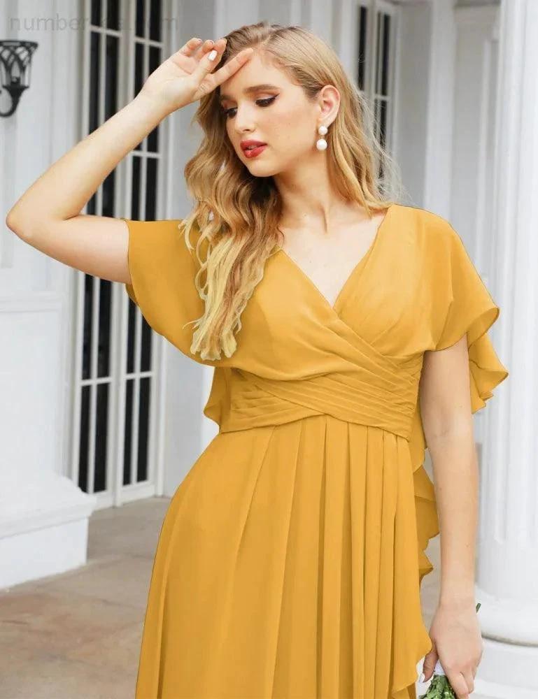 Numbersea Bridesmaid Dresses Backless Formal Prom Gowns for Evening Party Mother of The Bride Dress 28040 by numbersea
