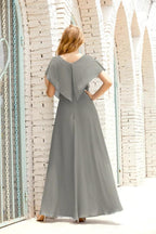 Numbersea Mother of The Bride Dresses Plus Size V-Neck Floor Length Formal Prom Dress for Wedding Guest 28020 by numbersea
