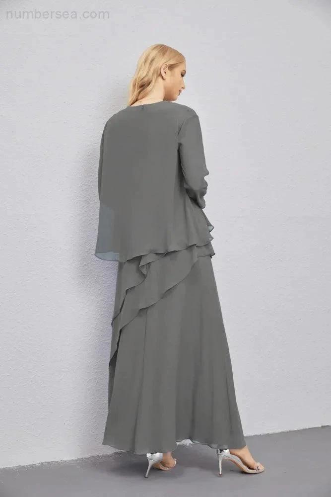 Mother of Bride Dresses with Open Front Lightweight Cardigan Formal Prom Gown 28081 by numbersea