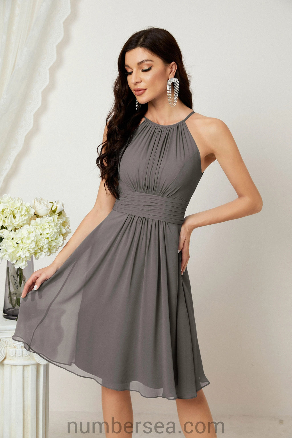 Halter Homecoming Dresses Formal Evening Party Cocktail Dress 28011 by numbersea