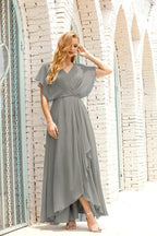 Numbersea Mother of The Bride Dresses Plus Size V-Neck Floor Length Formal Prom Dress for Wedding Guest 28020 by numbersea