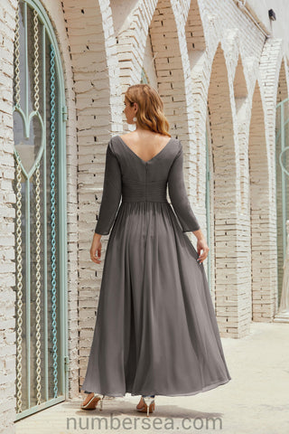 Numbersea Bridesmaid Dress Chiffon Formal Party Dress Evening Dress 28016