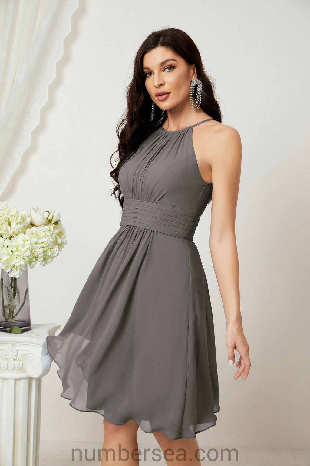 Halter Homecoming Dresses Formal Evening Party Cocktail Dress 28011 by numbersea