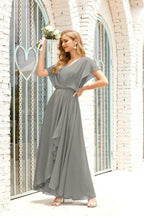 Numbersea Mother of The Bride Dresses Plus Size V-Neck Floor Length Formal Prom Dress for Wedding Guest 28020 by numbersea