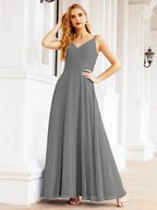 Numbersea Spaghetti Strap Bridesmaid Dresses V Neck Butterfly Back Fromal Evening Party Prom Gown 28036 by numbersea