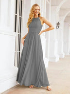Numbersea Keyhole Bridesmaid Dresses Sleeveless Formal Evening Party Prom Gowns 28043 by numbersea