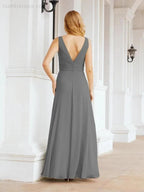 Numbersea Bridesmaid Dresses for Wedding Ruffles Long Formal Prom Gowns 28039 by numbersea