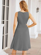 Sunnderly Mother of The Bride Dresses Prom Dress Casual Pleated Dress SY28065 by numbersea