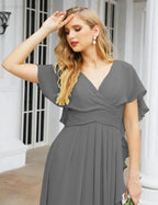 Numbersea Bridesmaid Dresses Backless Formal Prom Gowns for Evening Party Mother of The Bride Dress 28040 by numbersea
