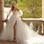 Sexy Sweetheart Wedding Dresses Strapless For Women Modern Backless Chapel Train Tulle Bride Gowns Vestidos De Novia 2022 by payinti