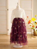 Tulle A-Line Full-Length Garden Boho Flower Girl Dress - photo 1