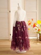 Tulle A-Line Full-Length Garden Boho Flower Girl Dress - photo 5