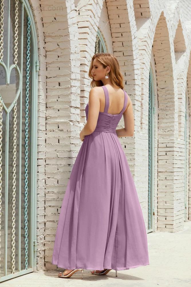 Halter Bridesmaid Dresses Formal Cocktail Prom Gown 28015 by numbersea