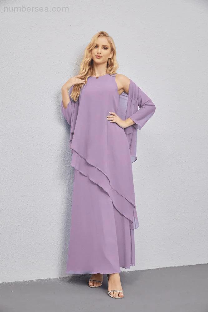 Mother of Bride Dresses with Open Front Lightweight Cardigan Formal Prom Gown 28081 by numbersea