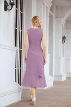 Sunnderly Two-Piece A-line Mother of The Bride Dress Formal Party Gown Dress SY28072 by numbersea