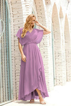 Numbersea Mother of The Bride Dresses Plus Size V-Neck Floor Length Formal Prom Dress for Wedding Guest 28020 by numbersea