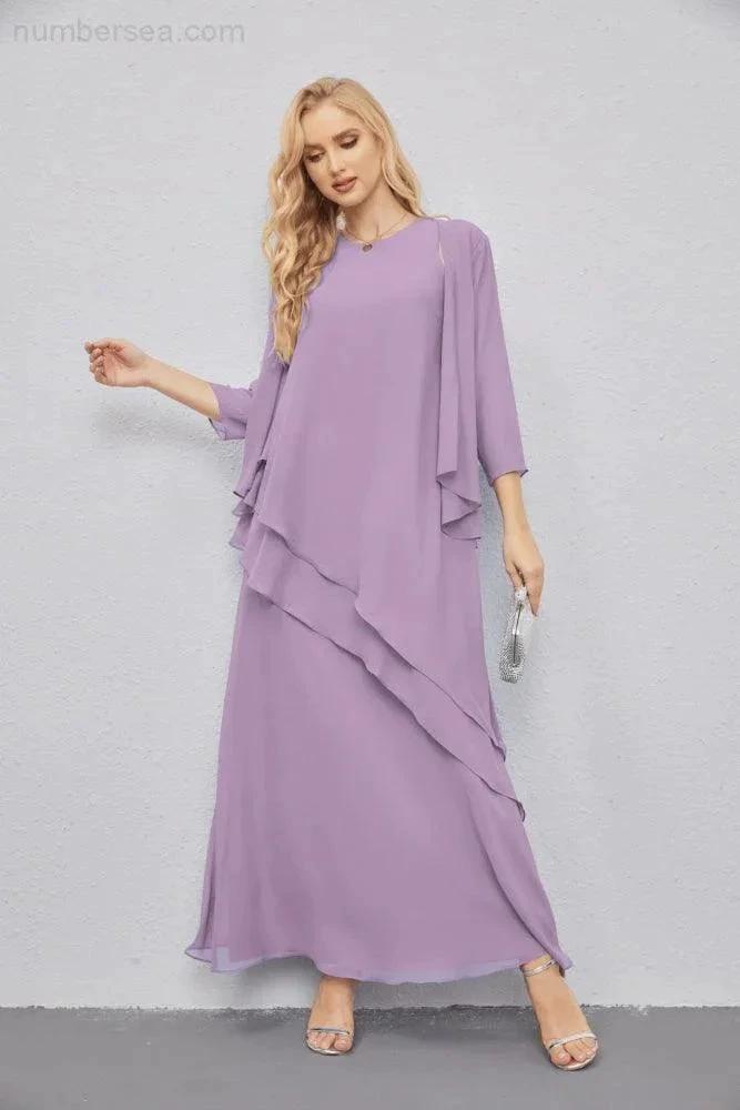 Mother of Bride Dresses with Open Front Lightweight Cardigan Formal Prom Gown 28081 by numbersea
