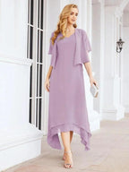 Sunnderly Two-Piece A-line Mother of The Bride Dress Formal Party Gown Dress SY28073 by numbersea