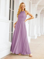 Numbersea Keyhole Bridesmaid Dresses Sleeveless Formal Evening Party Prom Gowns 28043 by numbersea