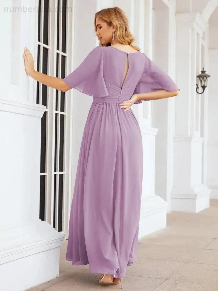 Numbersea Bridesmaid Dresses for Women Wedding Long Party Prom Dress 28068 by numbersea