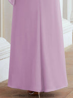 Sunnderly Formal Party Gown Dress Long Mother of The Bride Dresses with Ruffle Cape SY28026 by numbersea
