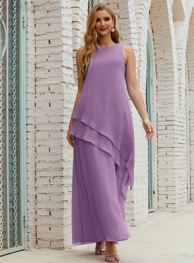 Chiffon Long Plus Size Mother of Bride Dresses Formal Bridesmaid Prom Gown SY28019