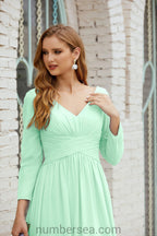 Numbersea Bridesmaid Dress Chiffon Formal Party Dress Evening Dress 28016 by numbersea