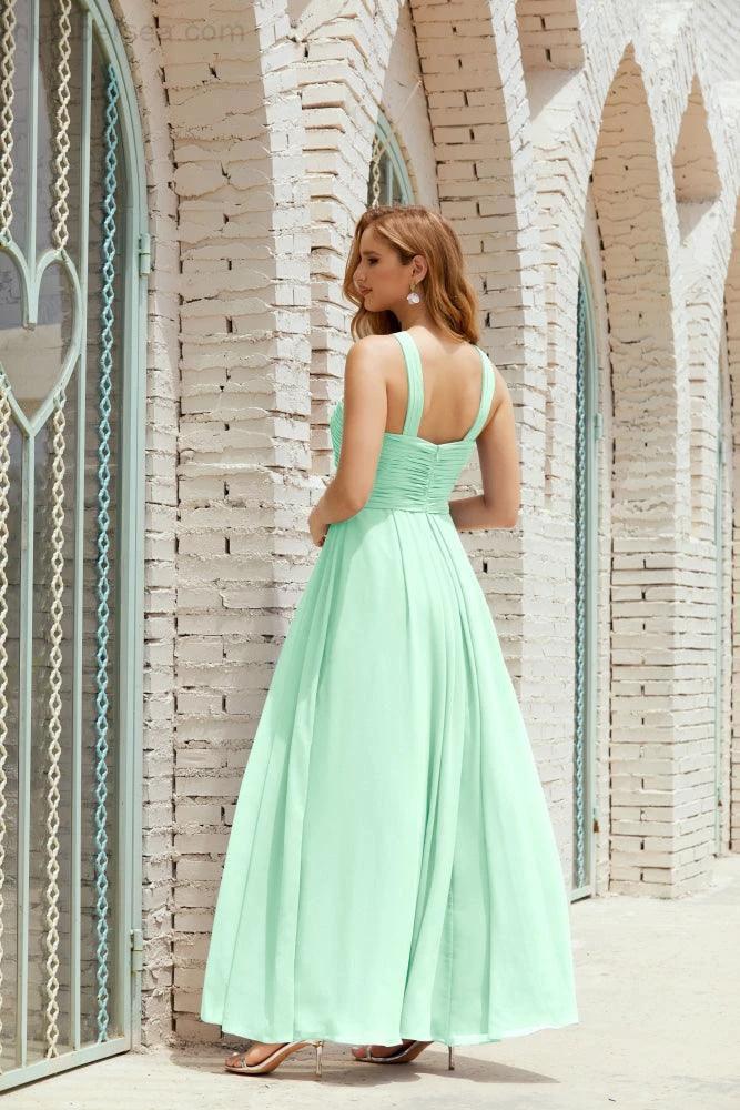 Halter Bridesmaid Dresses Formal Cocktail Prom Gown 28015 by numbersea