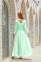 Numbersea Bridesmaid Dress Chiffon Formal Party Dress Evening Dress 28016 by numbersea