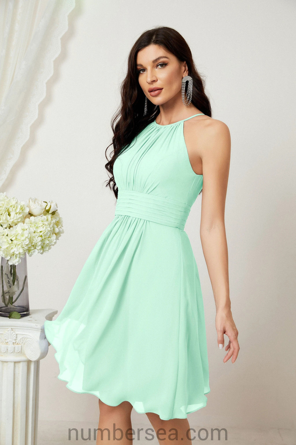 Halter Homecoming Dresses Formal Evening Party Cocktail Dress 28011 by numbersea