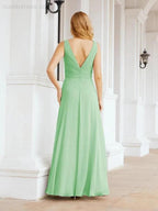Numbersea Bridesmaid Dresses for Wedding Ruffles Long Formal Prom Gowns 28039 by numbersea