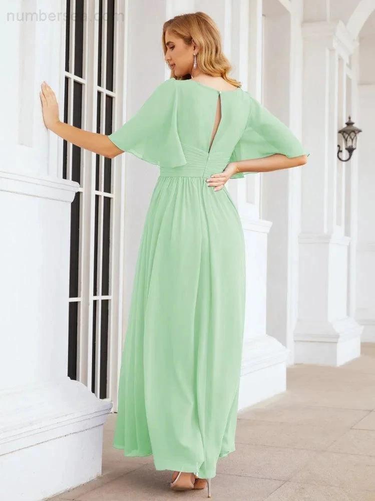 Numbersea Bridesmaid Dresses for Women Wedding Long Party Prom Dress 28068 by numbersea