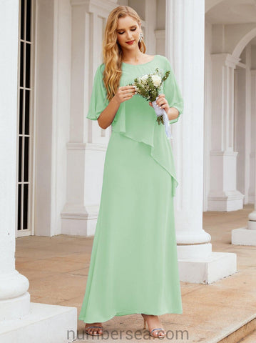 Sunnderly Formal Party Gown Dress Long Mother of The Bride Dresses with Ruffle Cape SY28026