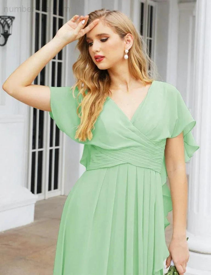 Numbersea Bridesmaid Dresses Backless Formal Prom Gowns for Evening Party Mother of The Bride Dress 28040 by numbersea