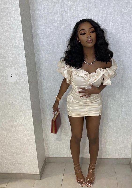 Sexy Tight Party Dress Date Night Outfit Short Homecoming Dress Y328 by simplepromdress