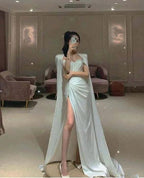 Mermaid Prom Dress With High Split Charming Evening Dress Y317 by simplepromdress