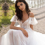 New BOHO Backless Wedding Dress Vestido De Noiva Wedding Gowns
