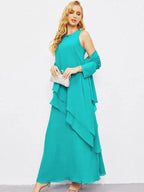 Mother of Bride Dresses with Open Front Lightweight Cardigan Formal Prom Gown 28081 by numbersea