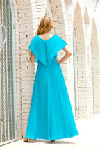Numbersea Mother of The Bride Dresses Plus Size V-Neck Floor Length Formal Prom Dress for Wedding Guest 28020 by numbersea