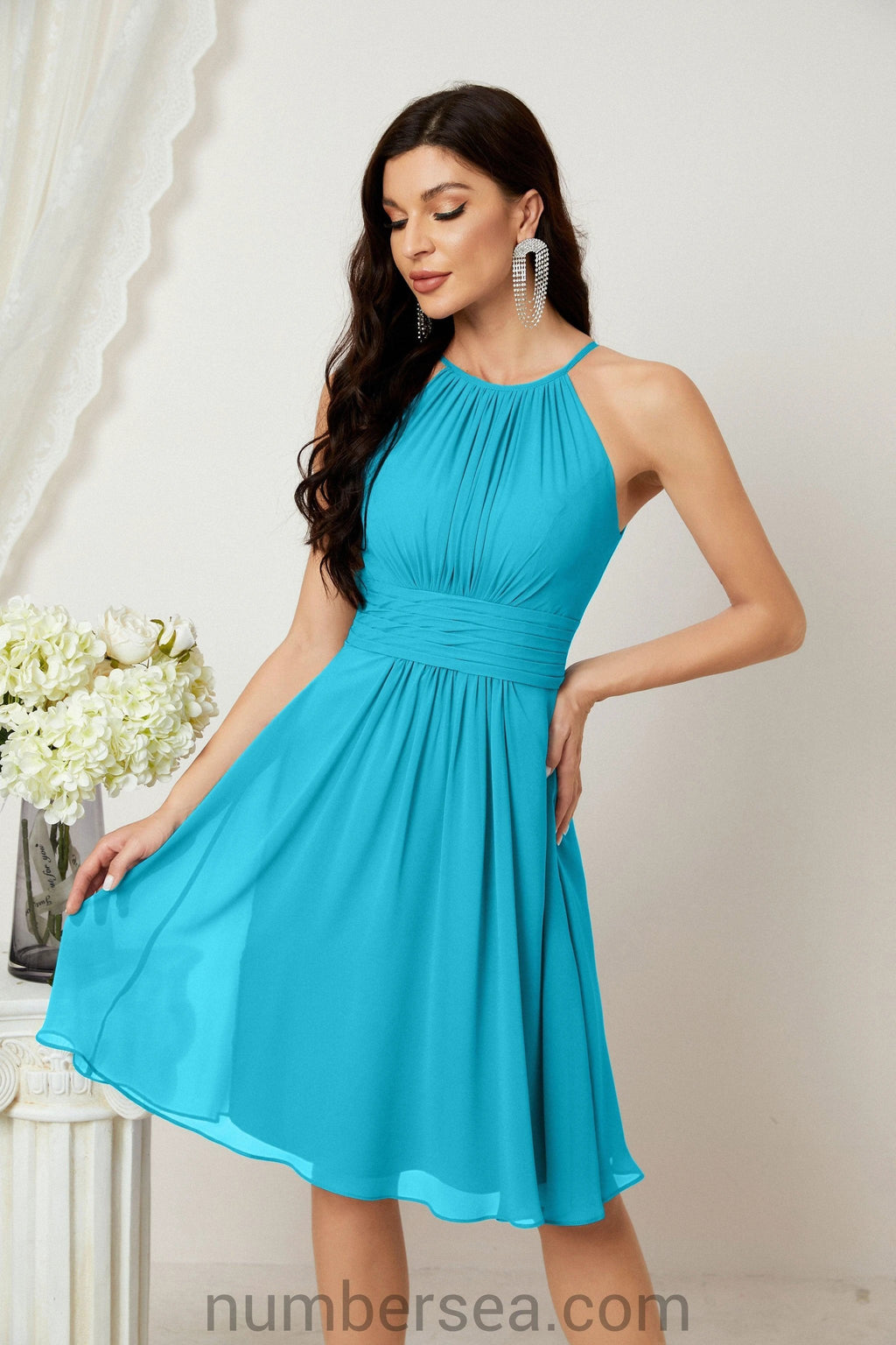 Halter Homecoming Dresses Formal Evening Party Cocktail Dress 28011 by numbersea