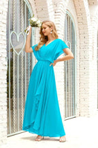 Numbersea Mother of The Bride Dresses Plus Size V-Neck Floor Length Formal Prom Dress for Wedding Guest 28020 by numbersea