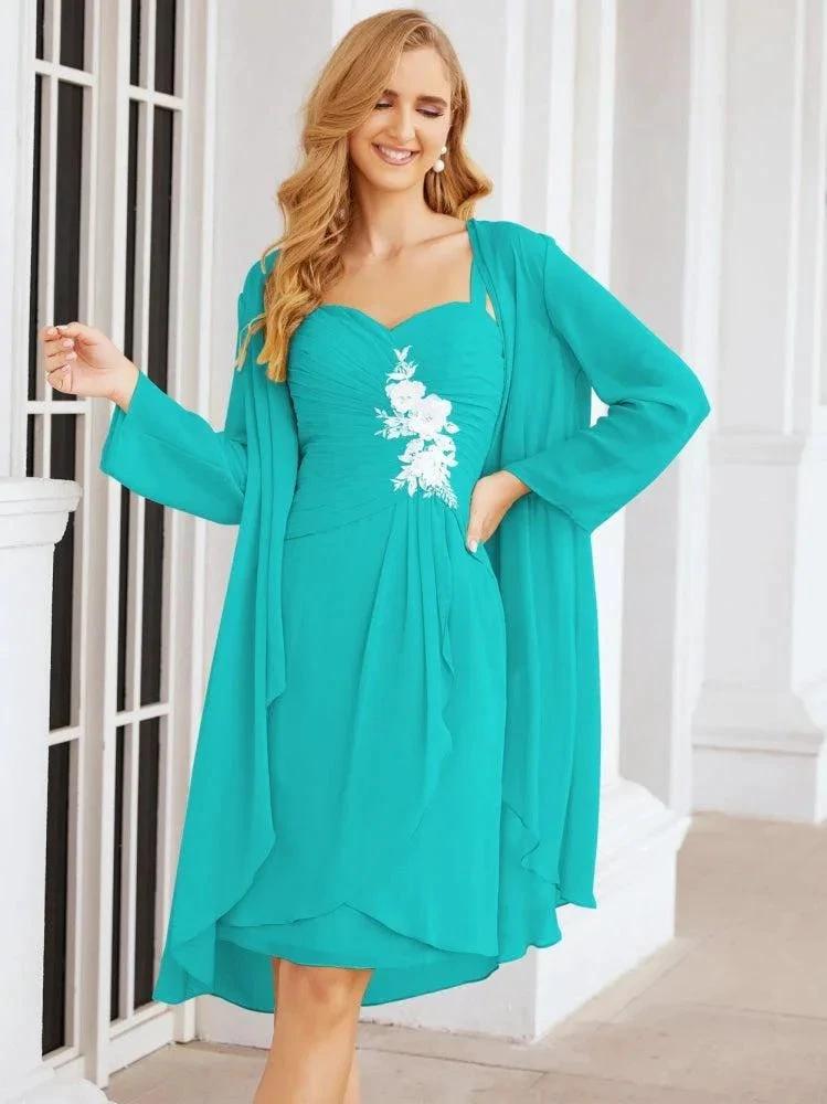 Sunnderly Mother of The Bride Groom Dresses Lace Appliques for Wedding Guest SY28066 by numbersea