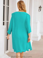 Sunnderly Mother of The Bride Dresses Prom Dress Casual Pleated Dress SY28065 by numbersea