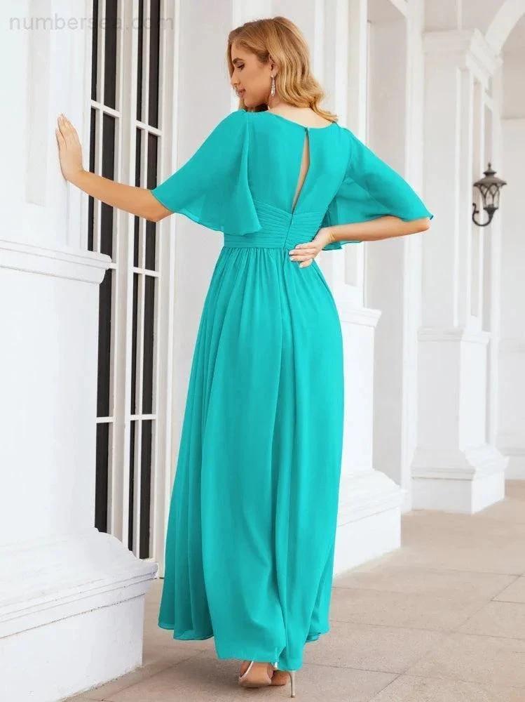 Numbersea Bridesmaid Dresses for Women Wedding Long Party Prom Dress 28068 by numbersea
